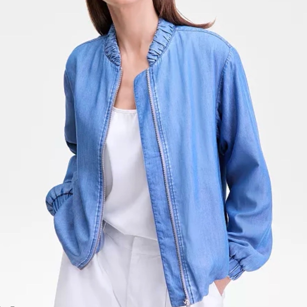 NWT Women’s Chambray Bomber Jacket